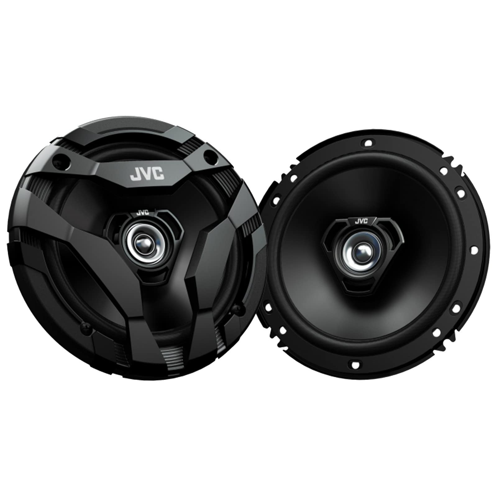 2 Pairs (Qty 4) Of Jvc 6.5'' 300W Max Power Car Audio 2-Way Coaxial Vehicle Speakers Bundle Combo With 50 Ft 16 Gauge Audio Spea